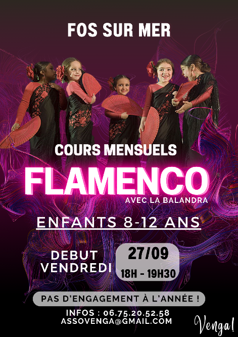 cours flamenco enfants Fos sur Mer