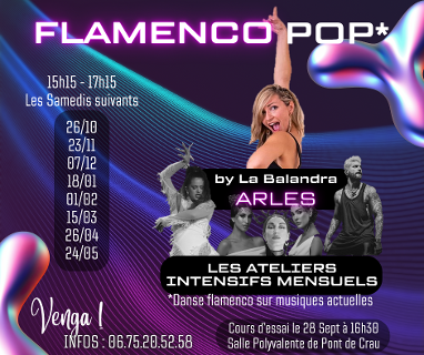 flamenco Pop ARLES danse cours stage