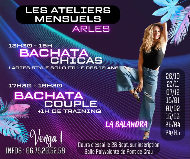 Bachata Arles enfants couple danse